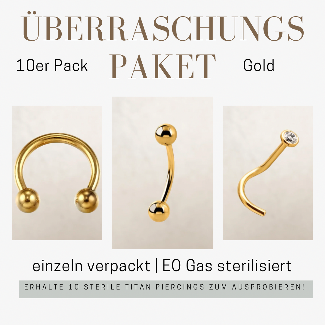 Sterile Überraschungs Tester Box Gold