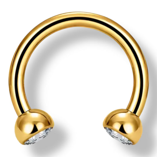 Hufeisen Gold Glitzer