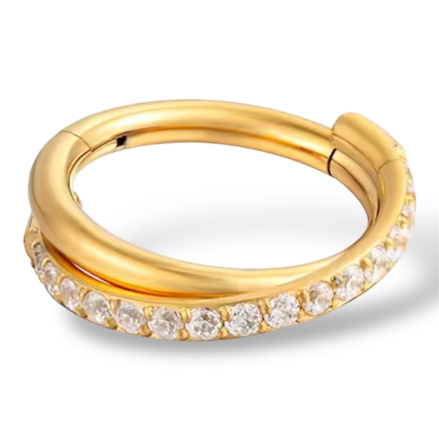 Piercing Double Clicker Gold